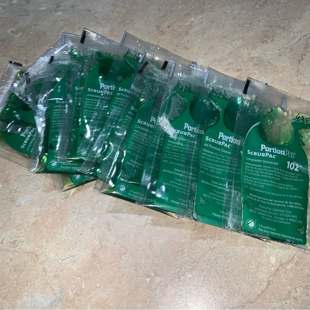PortionPac ScrubPac 102 All Purpose Biodegradable Cleaner 2 Gal. per pack 16Ct